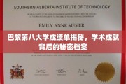 探寻巴黎第八大学卓越背后的秘密成绩单
