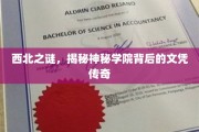 神秘学府秘境，西北学院文凭之谜，揭开不为人知的学历传奇