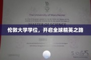 跨足国际舞台，伦敦大学学位，成就非凡人生之旅