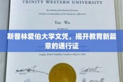 斯普林爱伯大学文凭，引领未来教育潮流的国际化通行证