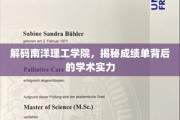 南洋理工实力揭秘，揭秘成绩单背后的学术密码