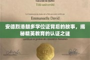 精英认证之谜，安德烈洛朗多学位证背后的传奇故事
