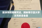 欧洲学术璀璨名片，解码蒂尔堡大学证书的高价值奥秘