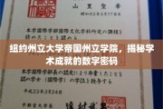 解码纽约州立大学帝国州立学院的学术辉煌