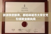 都柏林城市大学新锐文凭，开启欧洲职场黄金跳板