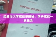 诺威治学子风采展，揭秘卓越成绩单背后的辉煌成就
