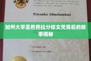 加州圣芭芭拉文凭之谜，揭开名校背后的真实面纱
