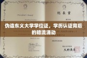 学历造假风波，东义大学假证产业链的隐秘较量