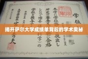 解码萨尔大学成绩单，揭秘学术成就的秘密面纱