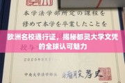 跨越欧陆的学术通行证，探秘都灵大学文凭的国际认可之谜