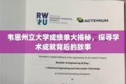 韦恩州立大学成绩单背后的精彩篇章
