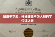 探寻尼皮辛学府，学位证的神秘面纱