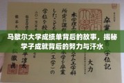 马歇尔学子辉煌背后的辛勤足迹，揭秘成绩单背后的故事