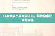 日本大阪产业大学证书，解锁学术成就的钥匙