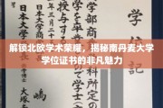 北欧学府之光，南丹麦大学学位证书的独到风采