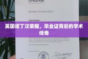 诺丁汉荣耀揭晓，毕业证背后的学术传奇之旅