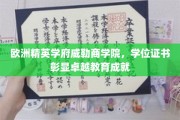 欧洲顶级学府威勒商学院，荣耀学位见证非凡教育之旅