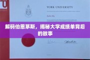 伯恩茅斯大学成绩单，探寻学术成就的隐藏线索