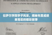 青春足迹，拉萨尔学院年度成绩单背后的璀璨篇章