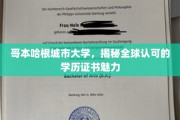 哥本哈根城市大学，解锁国际认可的学历证书魅力之旅