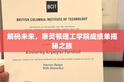 揭秘未来科技先锋，惠灵顿理工学院成绩单背后的故事
