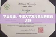 牛津荣耀，学历巅峰背后的精英成长轨迹