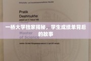 揭秘一桥大学成绩单背后的神秘面纱