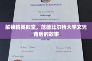 揭开范德比尔特大学精英光环，探寻文凭背后的传奇历程