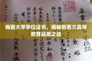 梅西荣耀，探索新西兰高等教育的璀璨明珠