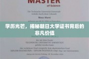 朝日荣耀，揭秘顶尖学府证书的职场璀璨之路