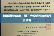 探寻谢菲尔德大学，成绩单背后的不为人知秘密