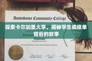解锁卡尔加里大学成绩单，揭开学生成就的神秘面纱