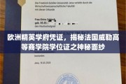 探寻法国威勒高等商学院学位证的精英秘籍，欧洲学府的荣誉凭证大揭秘