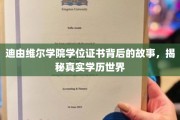 揭开迪由维尔学院证书之谜，探寻学历认证的真相与迷思