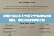 探寻杜塞尔多夫大学文凭背后的学术传奇