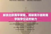 北欧商学之光，奥尔胡斯商学院学位证背后的非凡价值