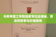 马努考理工学院学位证背后的传奇，揭秘其价值与不为人知的故事