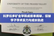 科罗拉多矿业学院学霸档案，揭秘学子的学术巅峰与成长足迹