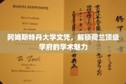 荷兰顶级学府通行证，阿姆斯特丹大学文凭背后的学术风采