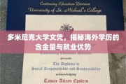 多米尼克大学学历揭秘，海外学历背后的含金量和就业新优势